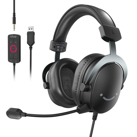 Проводная гарнитура Fifine AmpliGame H9, 3.5 мм + USB