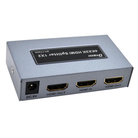 Разветвитель HDMI Dtech DT-7142A 4K, 2-порта, 340 МГц
