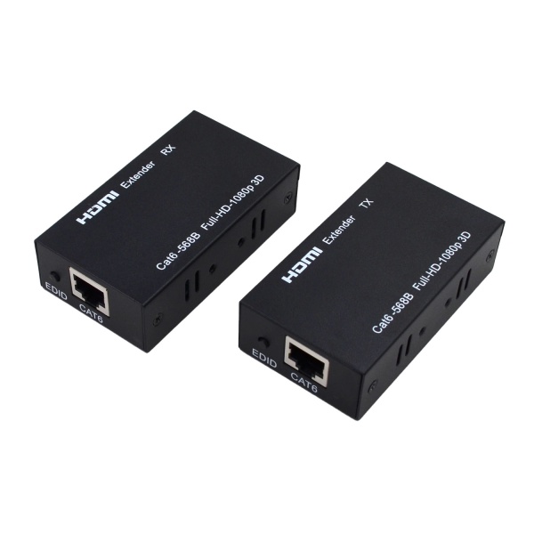 Удлинитель HDMI, до 60 м, патч корд Cat6, чип MS9332