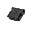 Переходник HDMI F - DVI-D M (24+1), пластик