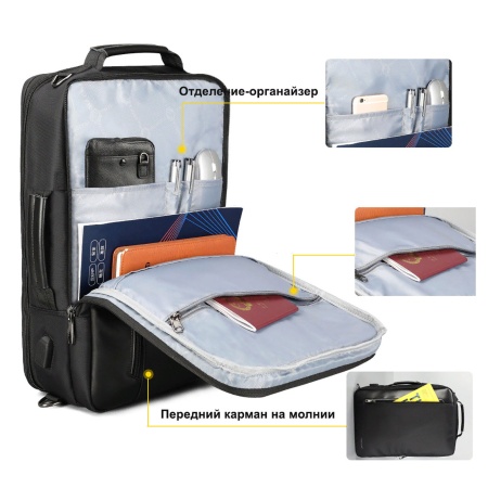 Рюкзак-сумка для ноутбука Tigernu T-B3639, 15.6"