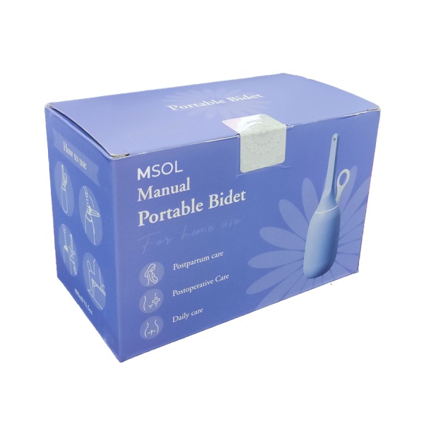 Биде портативное ручное MSOL PB-02, 400мл, фиолетовый