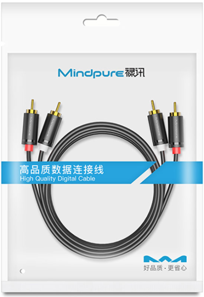 Кабель 2RCA M - 2RCA M, Mindpure AU007, LX10733, 1.5м