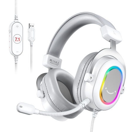 Проводная гарнитура Fifine H6, USB, белый